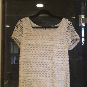 Urban outfitters ivory crochet dress